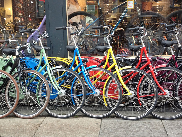 Colourful Bikes